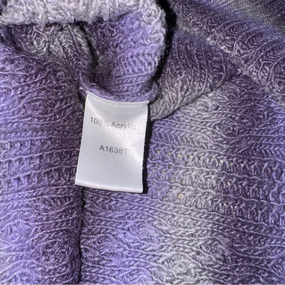 Koret Purple Striped Cardigan Sweater - Picture 6 of 6